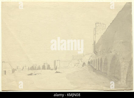 Die Ringmur ist eine mittelalterliche Stadtmauer in Visby, Schweden. Sie ist eine der am besten erhaltenen mittelalterlichen Mauern in Europa und dient als bedeutendes historisches und kulturelles Wahrzeichen. Stockfoto