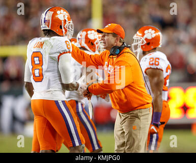 Januar 9, 2017: Clemson Tiger Head Coach Dabo Swinney während der 2017 College Football Endspiel nationalen Meisterschaftspiel gegen Alabama bei Raymond Stockfoto