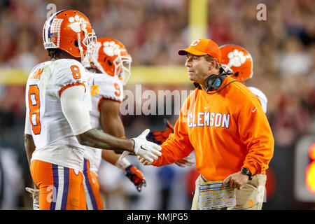 Januar 9, 2017: Clemson Tiger Head Coach Dabo Swinney während der 2017 College Football Endspiel nationalen Meisterschaftspiel gegen Alabama bei Raymond Stockfoto