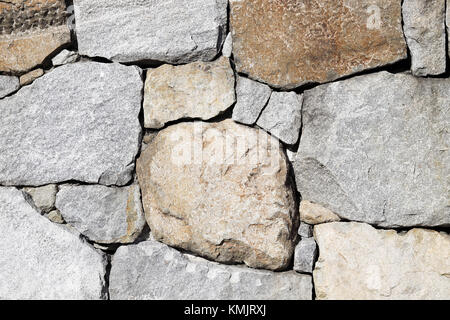 Hintergrund der alten Steinmauer Textur, in der Nähe Stockfoto