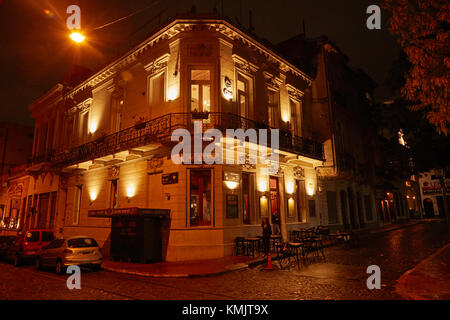 Todo mundo Bar in der Nacht, Plaza Dorrego, San Telmo, Buenos Aires, Argentinien, Südamerika Stockfoto