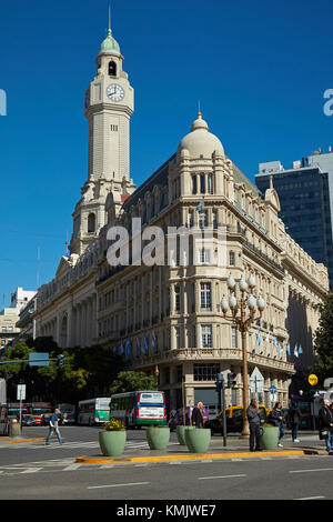 Uhrturm auf legislatura de la Ciudad (Stadt Legislative Building), Plaza de Mayo in Buenos Aires, Argentinien, Südamerika Stockfoto