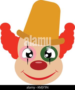 Funny cute Clown Stock Vektor