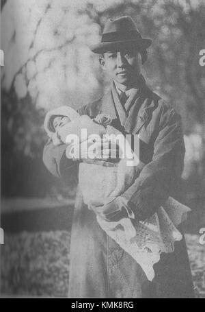 Mahidol Adulyadej und Prinz Ananda Mahidol 1925 Stockfoto