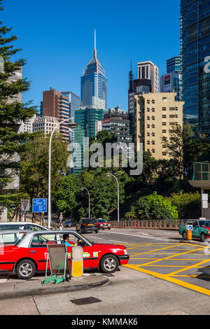 Gerechtigkeit Drive, Admiralität, Hong Kong Stockfoto