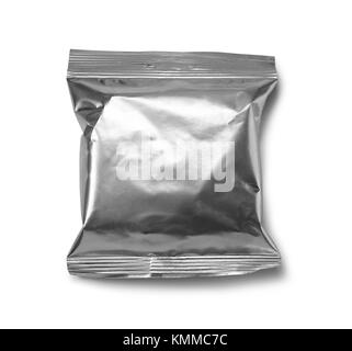 Net Design der Verpackungen aus Aluminium. Für Lebensmittel Stockfoto