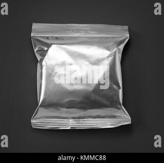 Net Design der Verpackungen aus Aluminium. Für Lebensmittel Stockfoto