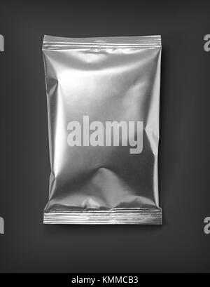 Net Design der Verpackungen aus Aluminium. Für Lebensmittel Stockfoto