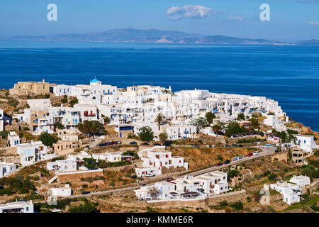 Griechenland, Cyclades Inseln, Sifnos, Kastro Dorf Stockfoto