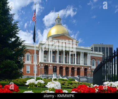 Massachusetts State House in Beacon Hill, Boston Stockfoto