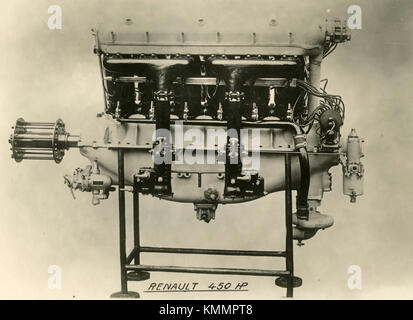 Aircraft Engine Renault HP 450, Frankreich 1920 Stockfoto