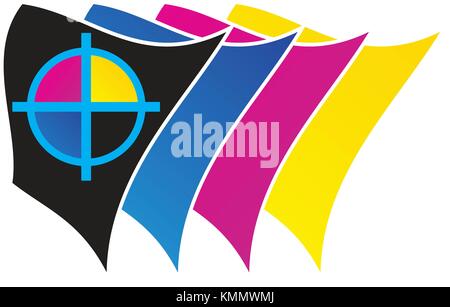 Genaue CMYK-Druck Stock Vektor
