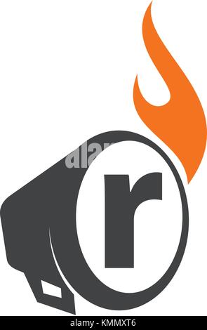 Stimme der Freiheit schreiben r Stock Vektor