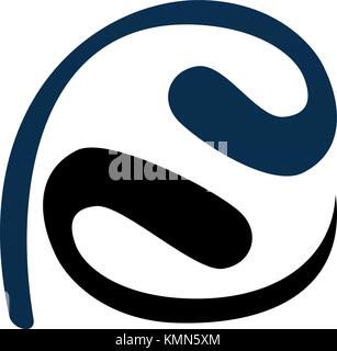 Modernes logo Lösung schreiben fs Stock Vektor