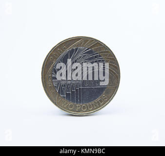 Commemorative zwei pound Münze von Isambard Kingdom Brunel 2006 Stockfoto