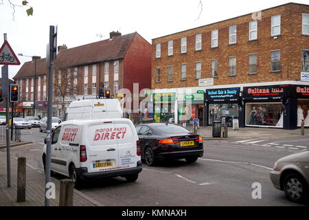 Kingsbury High Street, London, Vereinigtes Königreich Stockfoto