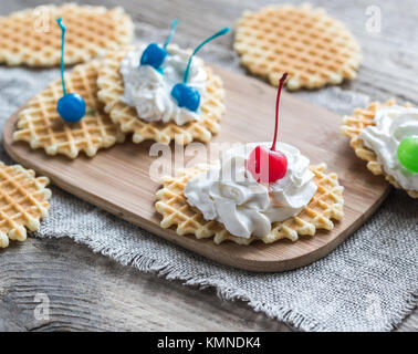 Belgische Waffeln Stockfoto