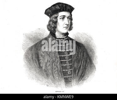 Eduard IV. Von England, 1442–1483, 1. Regierungszeit 1461–1470, 2. Regierungszeit 1471-1483 Stockfoto