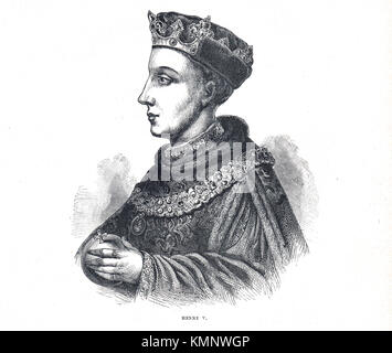 König Heinrich V. von England, 1386–1422, regierte 1413-1422 Stockfoto