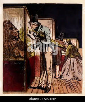 Abbildung aus farbigen Buch eines viktorianischen Kinder der Berufe und Hobbys.: - Ein englischer Gentleman ein Besuch im Museum Stockfoto