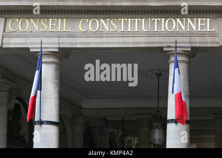 Verfassungsrat in Paris, Frankreich Stockfoto