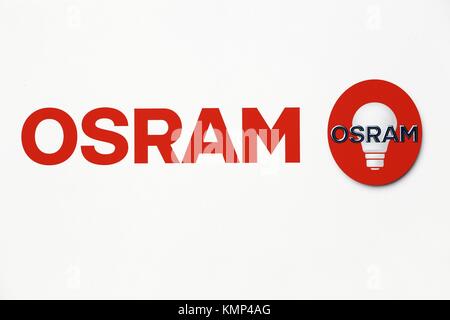 Grenoble, Frankreich - 25. Juni 2017: Osram ist ein multinationales Beleuchtung Hersteller mit Sitz in München, Deutschland Stockfoto