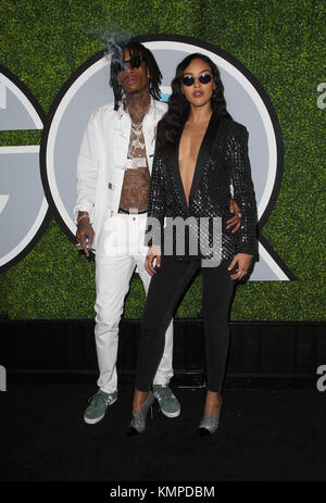 Los Angeles, Ca, USA. Dez. 2017. Wiz Khalifa, Izabela Guedes, auf der GQ Men Of The Year Party 2017 im Chateau Marmont in Los Angeles, Kalifornien am 7. Dezember 2017. Kredit: Faye Sadou/Media Punch/Alamy Live News Stockfoto