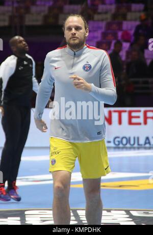 Nantes, Frankreich. Dezember 2017. Henrik Mollgaard (Paris Saint Germain) beim Lidl StarLigue Handballspiel zwischen HBC Nantes und Paris Saint-Germain am 7. Dezember 2017 in Halle XXL in Nantes, Frankreich - Foto Laurent Lairys/DPPI Credit: Laurent Lairys/Agence Locevaphotos/Alamy Live News Stockfoto