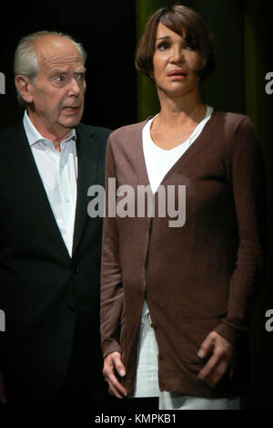 Presse - Probe der Theater - Spiel "Die Kameliendame" am Schlosspark Theater in Steglitz/Berlin. Mit: Anouschka Renzi, Joachim bliese, Oliver Nitsche, Arne Stephan & Fabian stromberger Berlin, wo: Deutschland Wann: 06.09.2017 Stockfoto