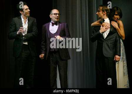 Presse - Probe der Theater - Spiel "Die Kameliendame" am Schlosspark Theater in Steglitz/Berlin. Mit: Anouschka Renzi, Joachim bliese, Oliver Nitsche, Arne Stephan & Fabian stromberger Berlin, wo: Deutschland Wann: 06.09.2017 Stockfoto