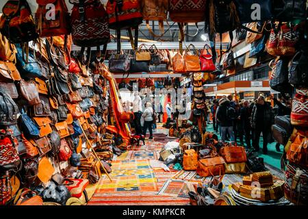 Mailand, Italien. Dezember 2017. Ledertaschen im Fieramilano, Mailand, Lombardei, Italien Credit: Alexandre Rotenberg/Alamy Live News Stockfoto