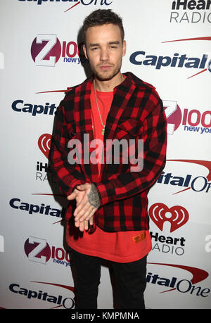 New York City, New York, USA. Dezember 2017. Sängerin LIAM PAYNE nimmt 2017 am roten Teppich des Z100 Jingle Ball im Madison Square Garden Teil. Quelle: Nancy Kaszerman/ZUMA Wire/Alamy Live News Stockfoto