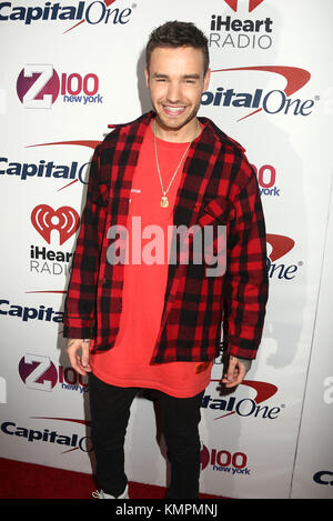 New York City, New York, USA. Dezember 2017. Sängerin LIAM PAYNE nimmt 2017 am roten Teppich des Z100 Jingle Ball im Madison Square Garden Teil. Quelle: Nancy Kaszerman/ZUMA Wire/Alamy Live News Stockfoto