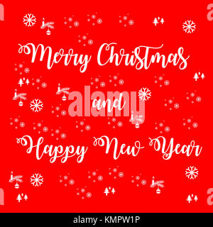 Frohe Weihnachten und glückliches neues Jahr Stockfoto