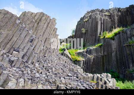 Varhany, národní přírodní památka, Panská skála, Kamenický Šenov, Česká republika Stockfoto