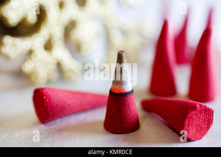 České vánoce - vánoční František/Tschechische Weihnachten - rauchen Räucherwerk Münzen Stockfoto