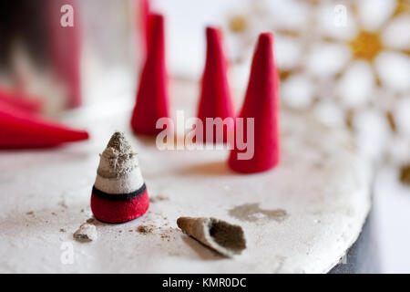 České vánoce - vánoční František/Tschechische Weihnachten - rauchen Räucherwerk Münzen Stockfoto