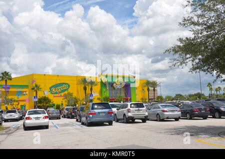 Die Crayola Erfahrung Store in der Florida Mall, Orlando, Florida, USA Stockfoto