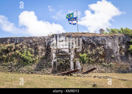 Nossa Senhora dos Remedios Festung - Fernando de Noronha, Pernambuco, Brasilien Stockfoto