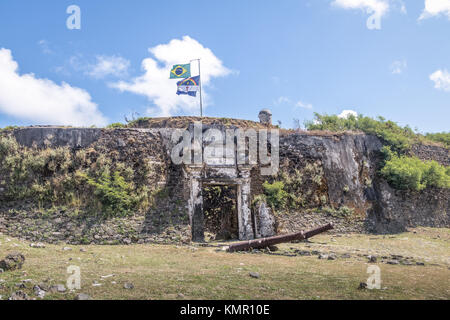 Nossa Senhora dos Remedios Festung - Fernando de Noronha, Pernambuco, Brasilien Stockfoto