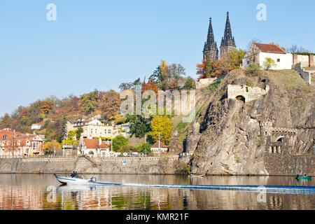 Katedrála sv. Petra a Pavla, Vyšehrad, Praha, Česká republika / St. Peter und St. Paul Kathedrale, Vysehrad (UNESCO), Prag, Tschechische Republik Stockfoto