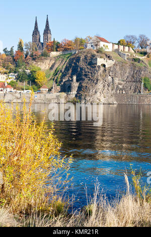 Katedrála sv. Petra a Pavla, Vyšehrad, Praha, Česká republika / St. Peter und St. Paul Kathedrale, Vysehrad (UNESCO), Prag, Tschechische Republik Stockfoto