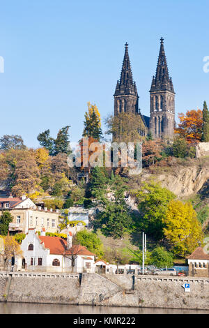 Katedrála sv. Petra a Pavla, Vyšehrad, Praha, Česká republika / St. Peter und St. Paul Kathedrale, Vysehrad (UNESCO), Prag, Tschechische Republik Stockfoto