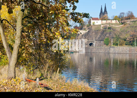 Katedrála sv. Petra a Pavla, Vyšehrad, Praha, Česká republika / St. Peter und St. Paul Kathedrale, Vysehrad (UNESCO), Prag, Tschechische Republik Stockfoto