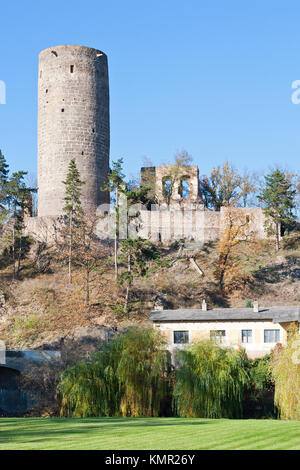 Kralovske gotické hrady Žebrák ein Točník, Středočeský kraj, Česká republika/royal gotischen Burgen Zebrak und Tocnik, Mittelböhmische Region, Tschechische Re Stockfoto