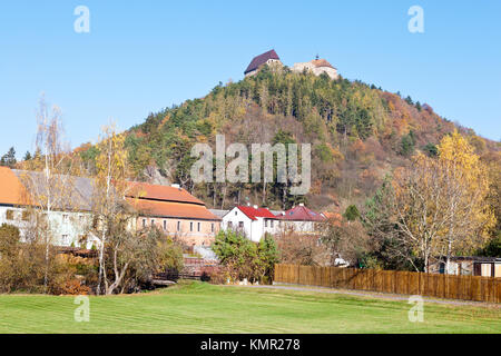 Kralovske gotické hrady Žebrák ein Točník, Středočeský kraj, Česká republika/royal gotischen Burgen Zebrak und Tocnik, Mittelböhmische Region, Tschechische Re Stockfoto