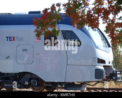 Erste neue Autos für TEXrail kommen von Stadler Rail, USA/Schweiz) Stockfoto