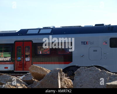 Erste neue Autos für TEXrail kommen von Stadler Rail, USA/Schweiz) Stockfoto