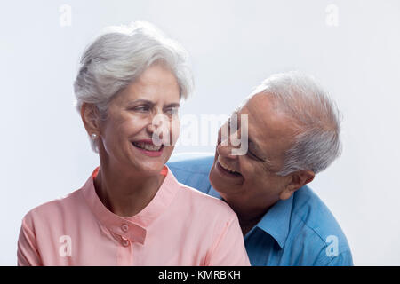 Nahaufnahme von Happy senior Paar Stockfoto