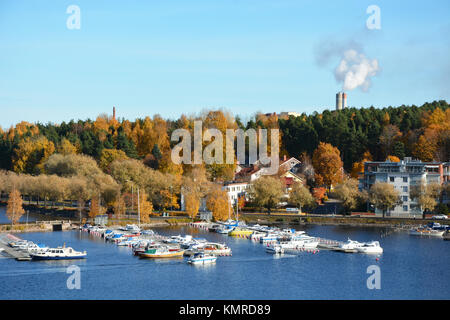 Lappeenranta Hafen am 12. Oktober 2013. Lappeenranta ist der Seehafen auf der Saima Kanal Stockfoto